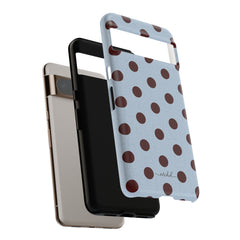 Blue & Cherry Polka Dot Phone Case by etchd, view 71