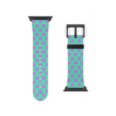 Lilac & Hypermint Polka Dot Smartwatch Strap by etchd, view 9