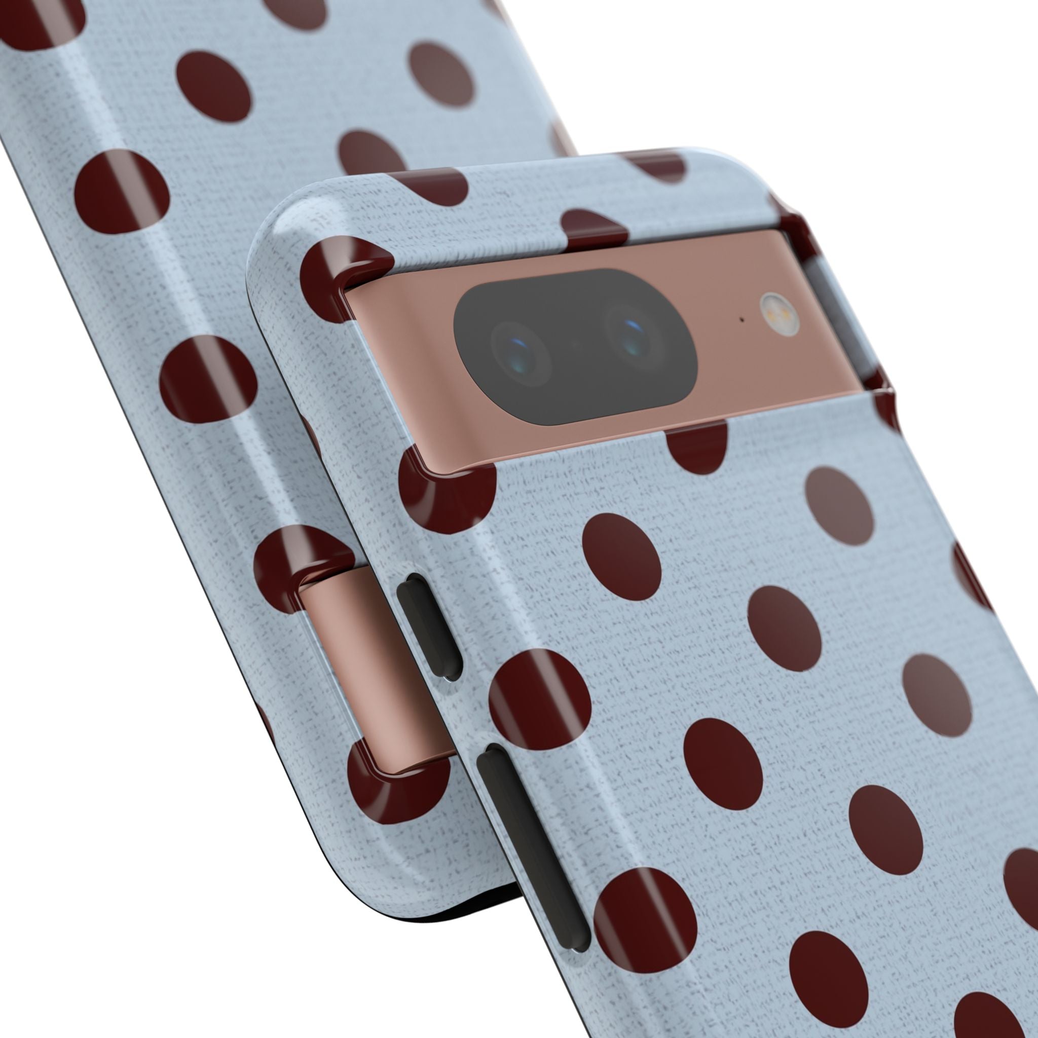 Blue & Cherry Polka Dot Phone Case by etchd, view 73