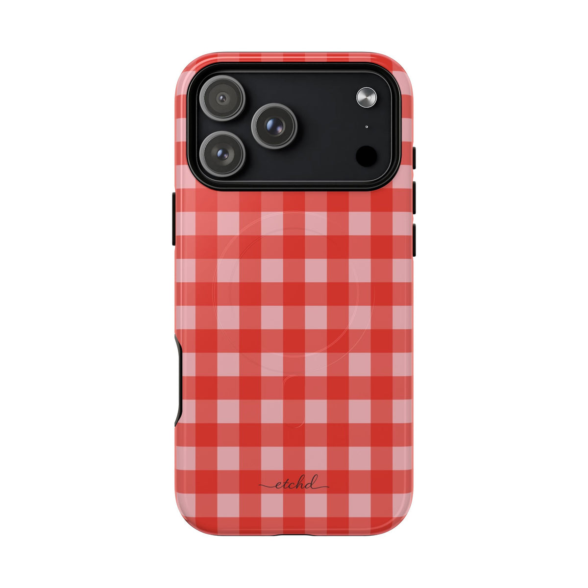 Blush & Poppy Gingham Magnetic Phone Case by etchd, view 31
