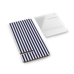 Navy & Cream Striped Phone Stand by etchd, view 2