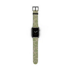Green & Pink Floral Correa para smartwatch de etchd