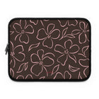 Espresso & Blush Floral Laptop Sleeve