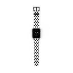 Black & White Polka Dot Correa para smartwatch de etchd
