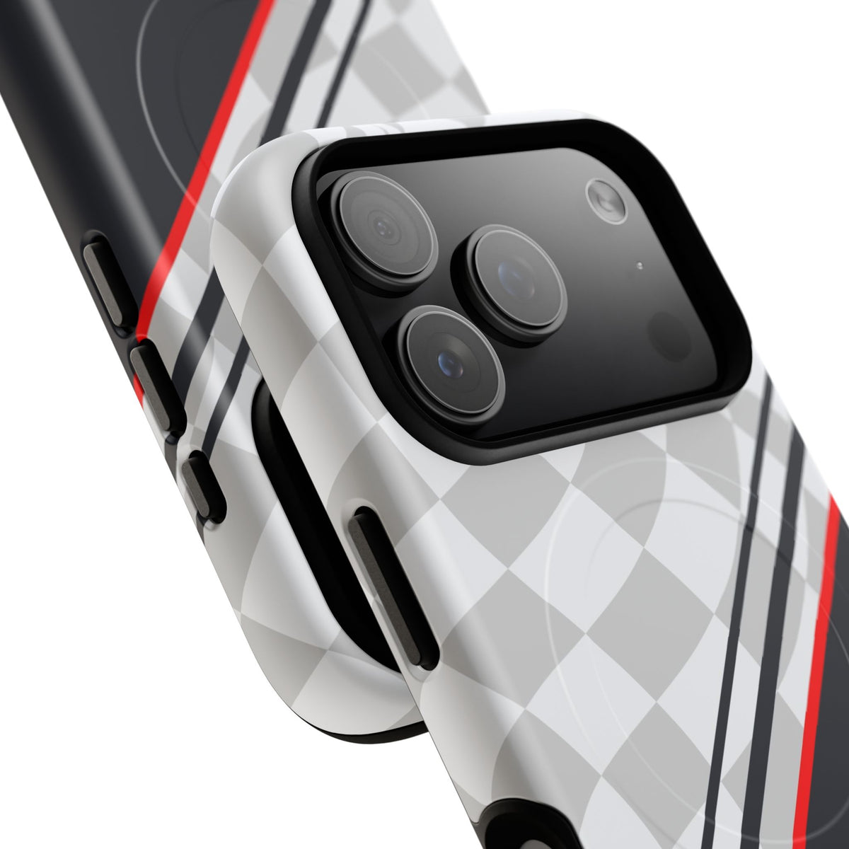 Checkered Flag Magnetic Phone Case by etchd, view 100