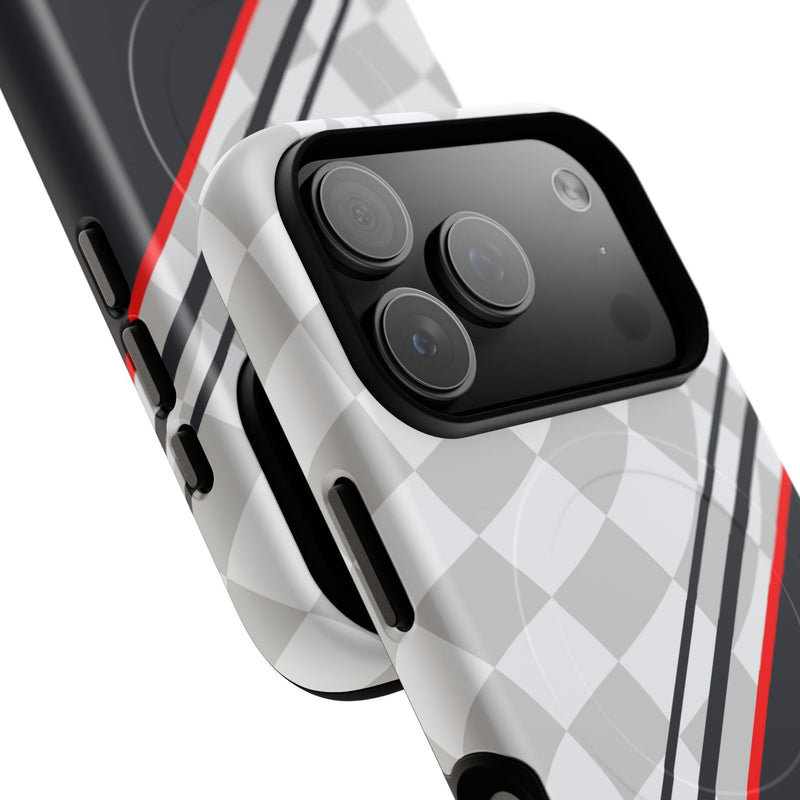 Checkered Flag Magnetic Phone Case by etchd, view 100