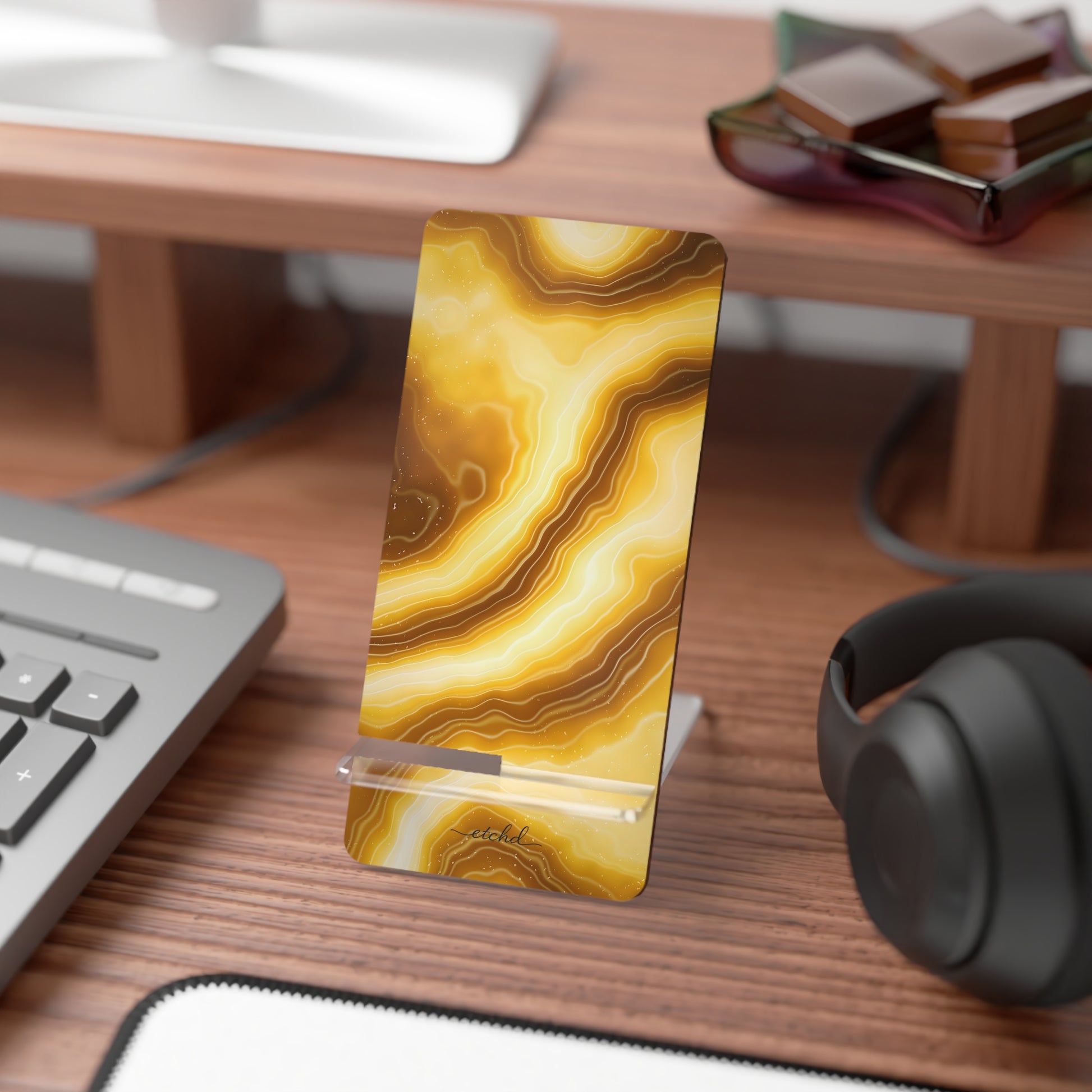 Citrine Phone Stand by etchd, view 3