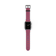 Cobalt & Poppy Polka Dot Correa para smartwatch de etchd
