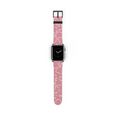 Blush & Cream Floral Smartwatch Strap by etchd