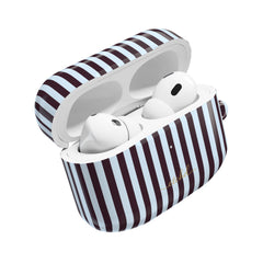 Plum & Blue Striped AirPod Case by etchd, view 9