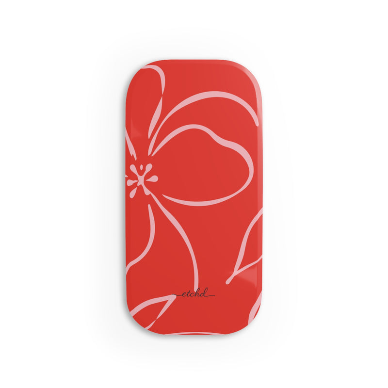 Poppy & Blush Floral Click-On Phone Grip by etchd