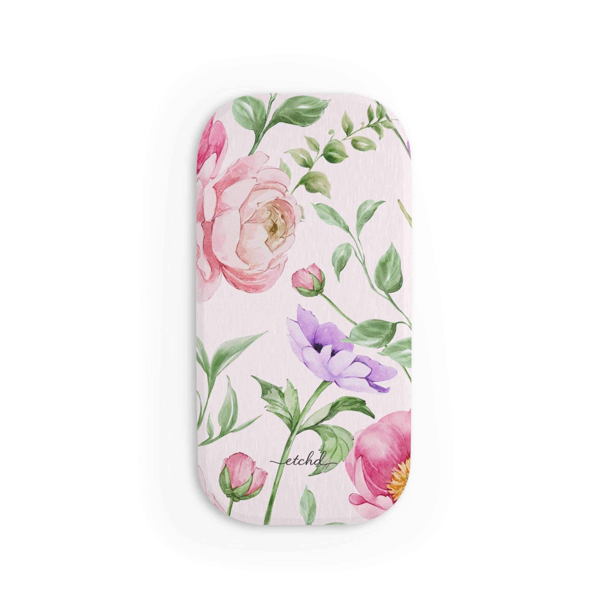 Peony Bloom Click-On Phone Grip by etchd, view 2