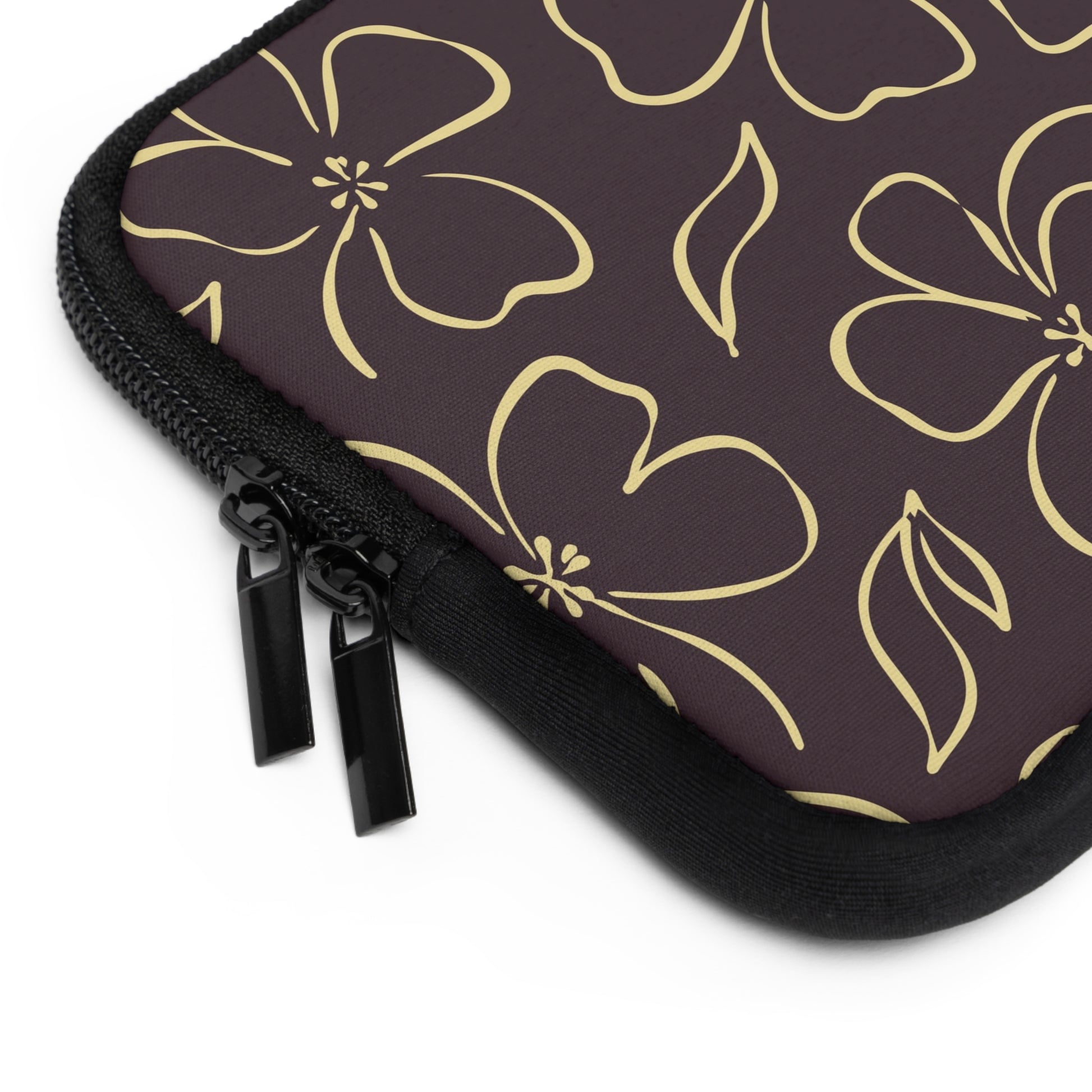 Plum & Butter Floral Laptop Sleeve by etchd, view 12