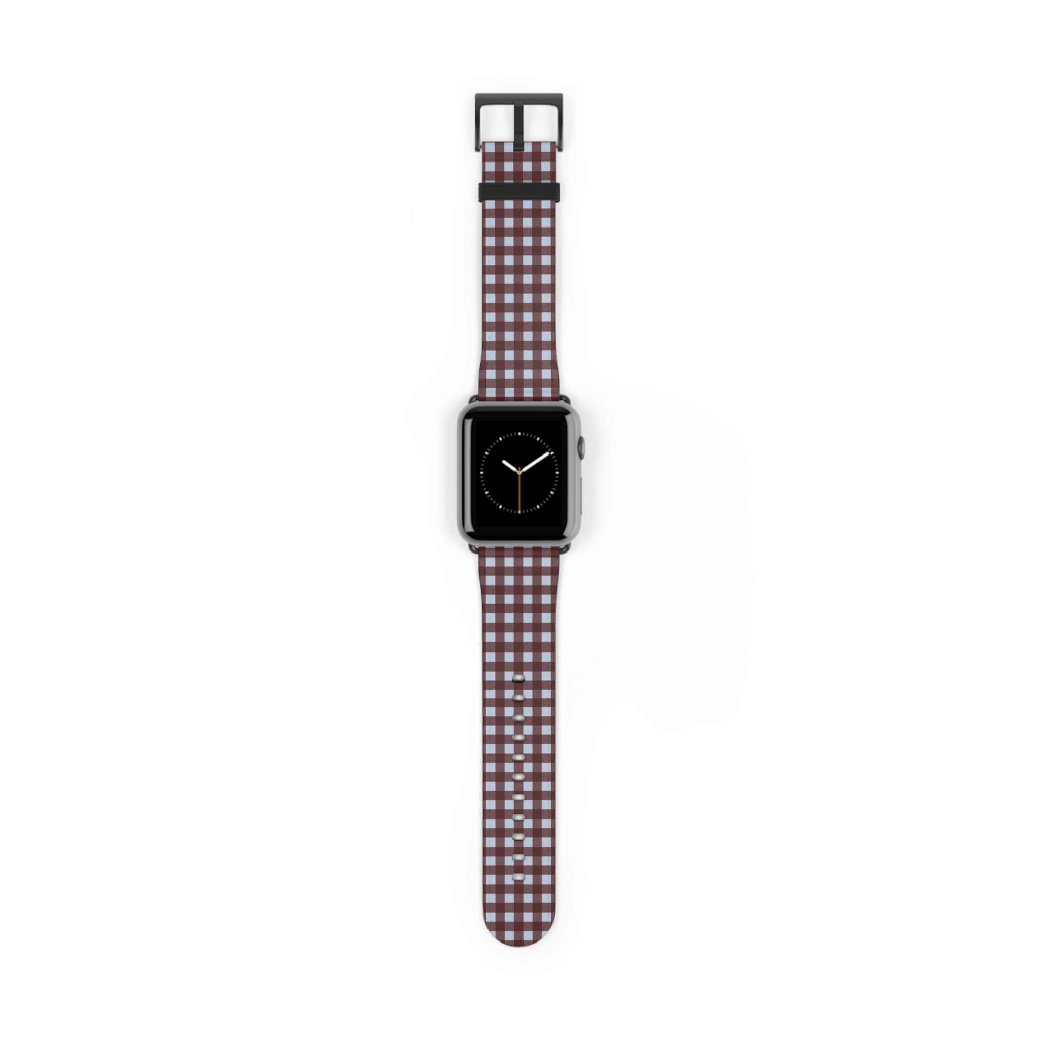 Blue & Cherry Gingham Smartwatch Strap by etchd, view 2