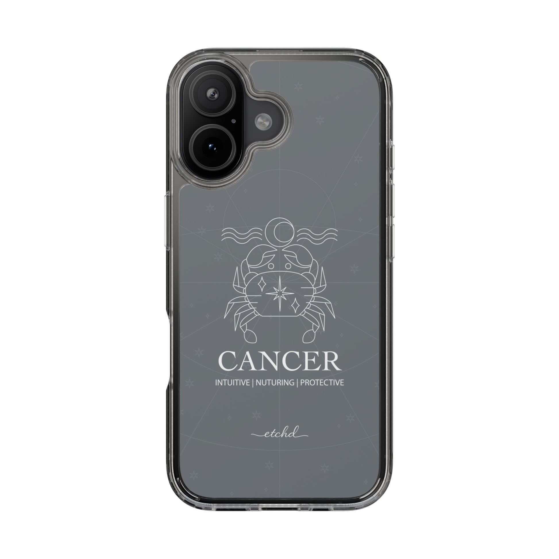 Cancer Clear Phone Case by etchd, view 24