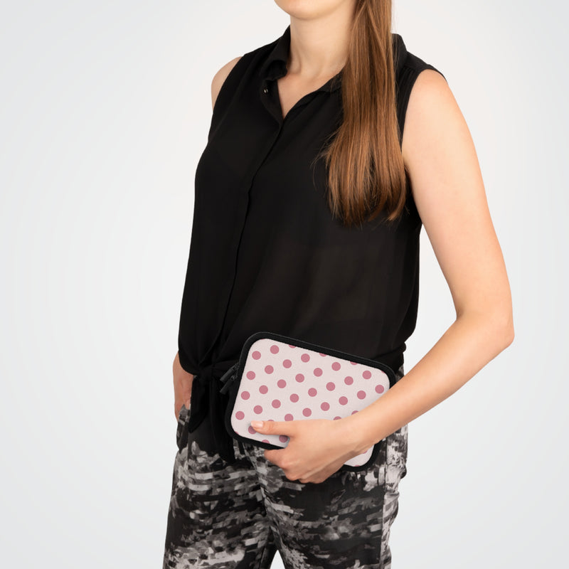 Blush Polka Dot Laptop Sleeve by etchd, view 15