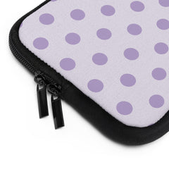 Lilac Polka Dot Laptop Sleeve by etchd, view 12