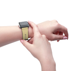Butter & Cream Striped Diagonal Smartwatch Strap by etchd, view 11