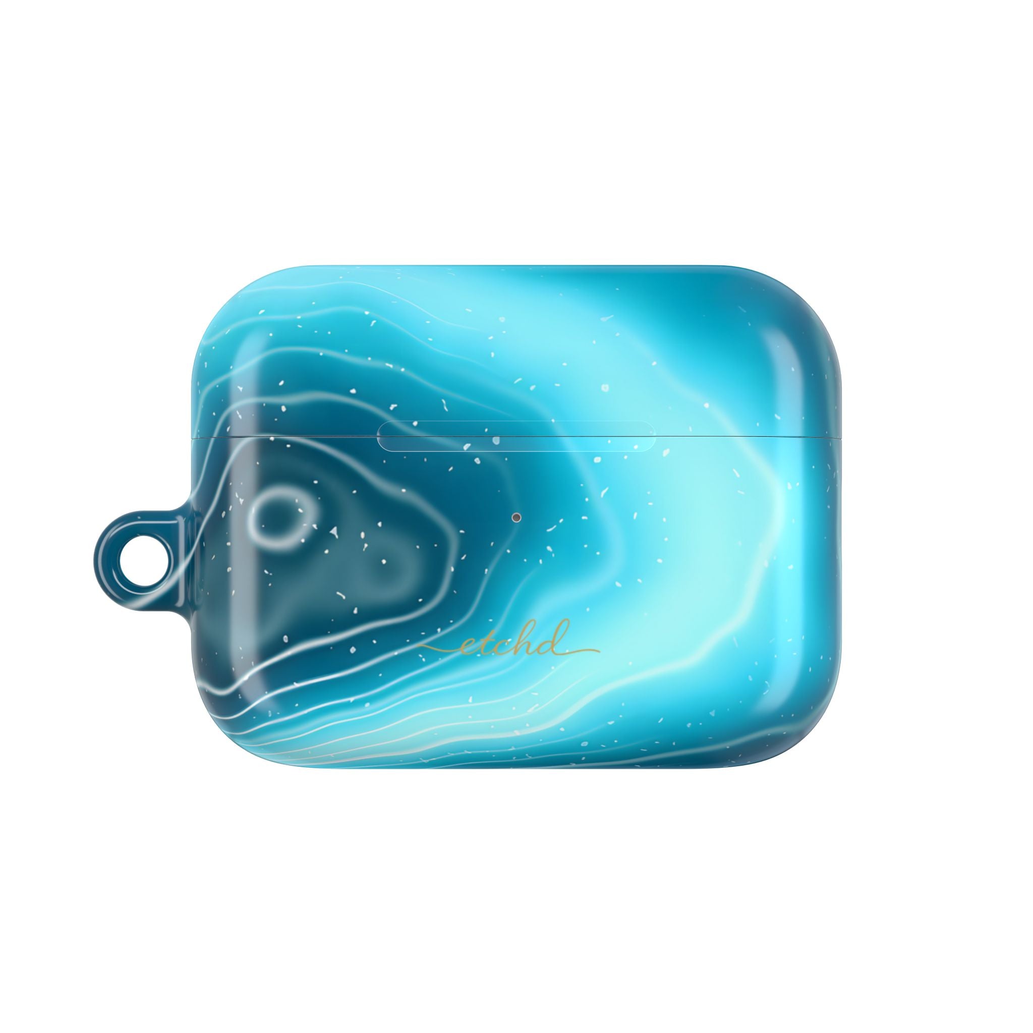 Aquamarine AirPod Case by etchd, view 2