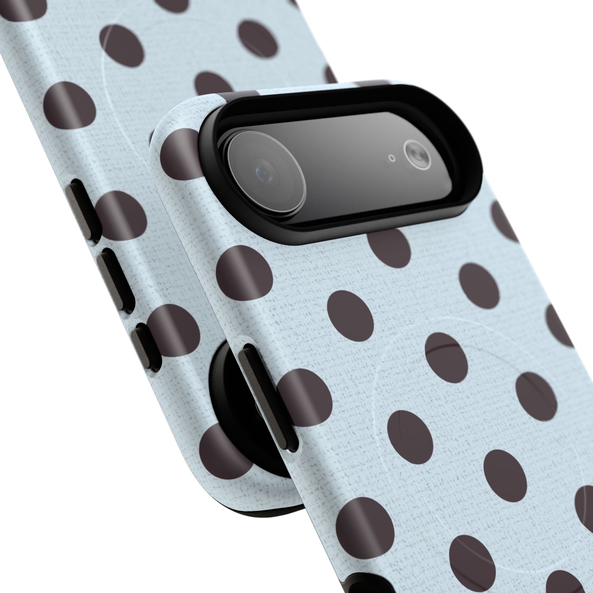 Plum And Blue Polka Dot Magnetic Phone Case by etchd, view 24