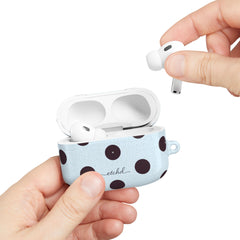 Plum & Blue Polka Dot AirPod Case by etchd, view 11