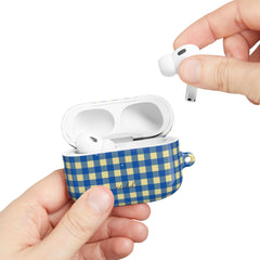 Butter & Cobalt Gingham AirPod Case by etchd, view 11
