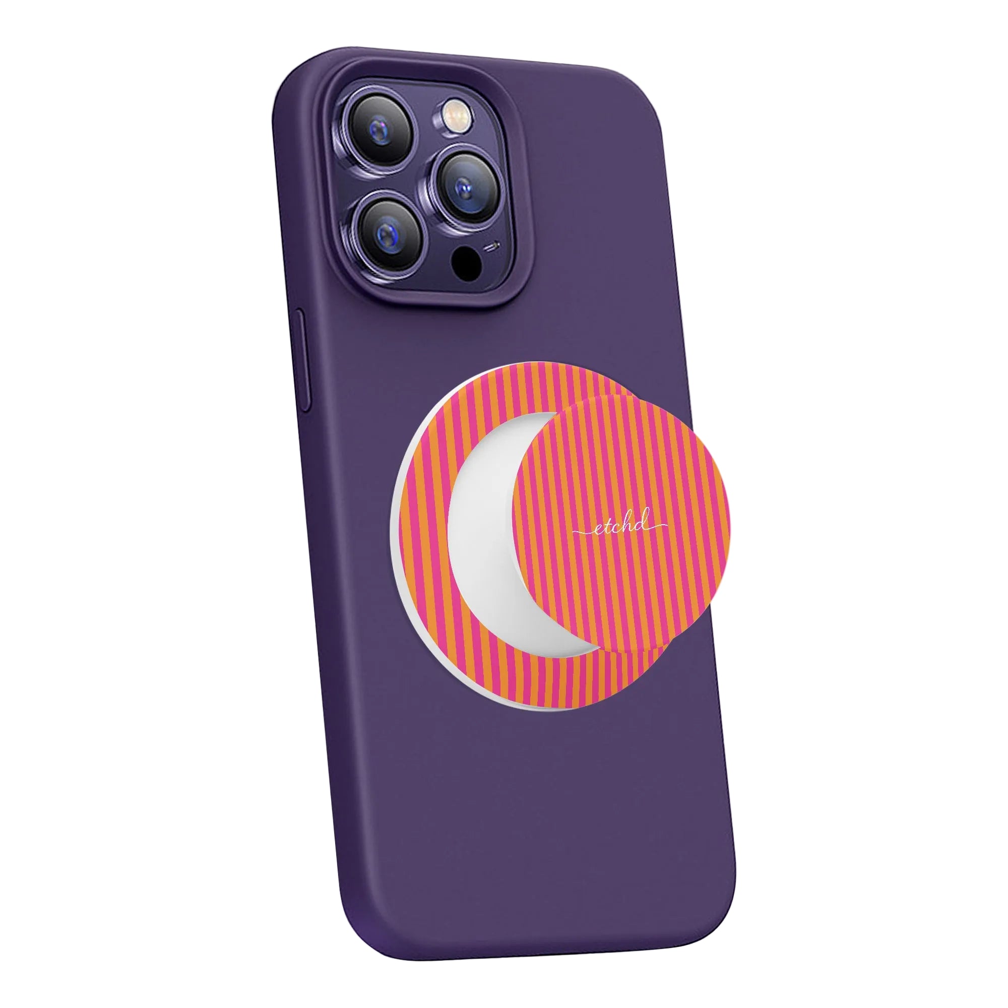 Pink And Orange Phone Grip And Stand by etchd, view 7