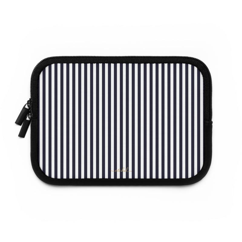 Navy And White Laptop Sleeve by etchd, view 2