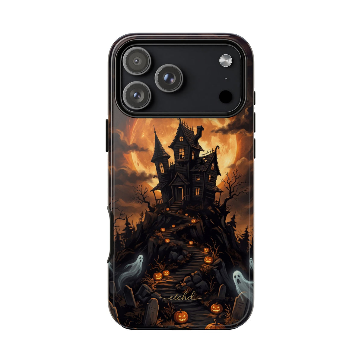 Pumpkin Hollow Phone Case by etchd, view 59