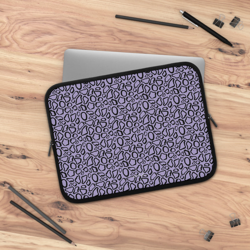 Abstract Print Lavender Laptophülle-zoom-