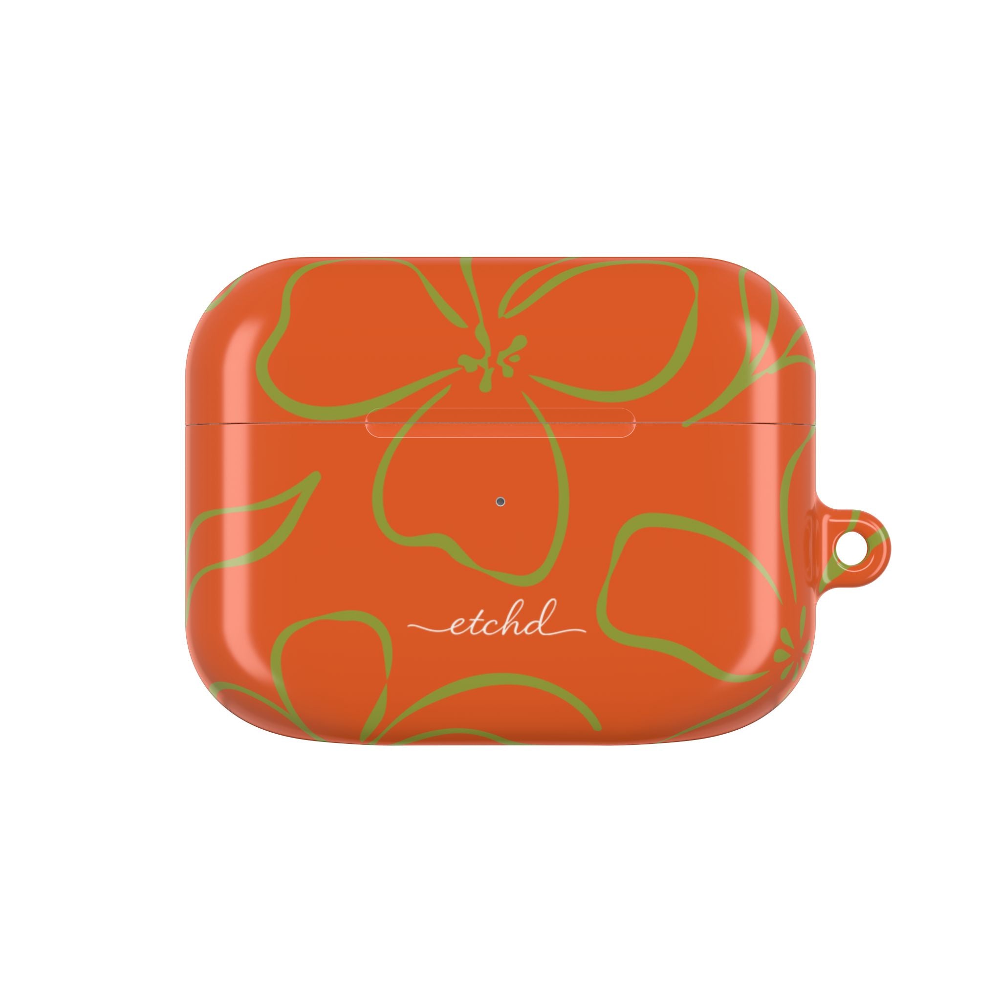 Persimmon & Wasabi Floral AirPod Case by etchd