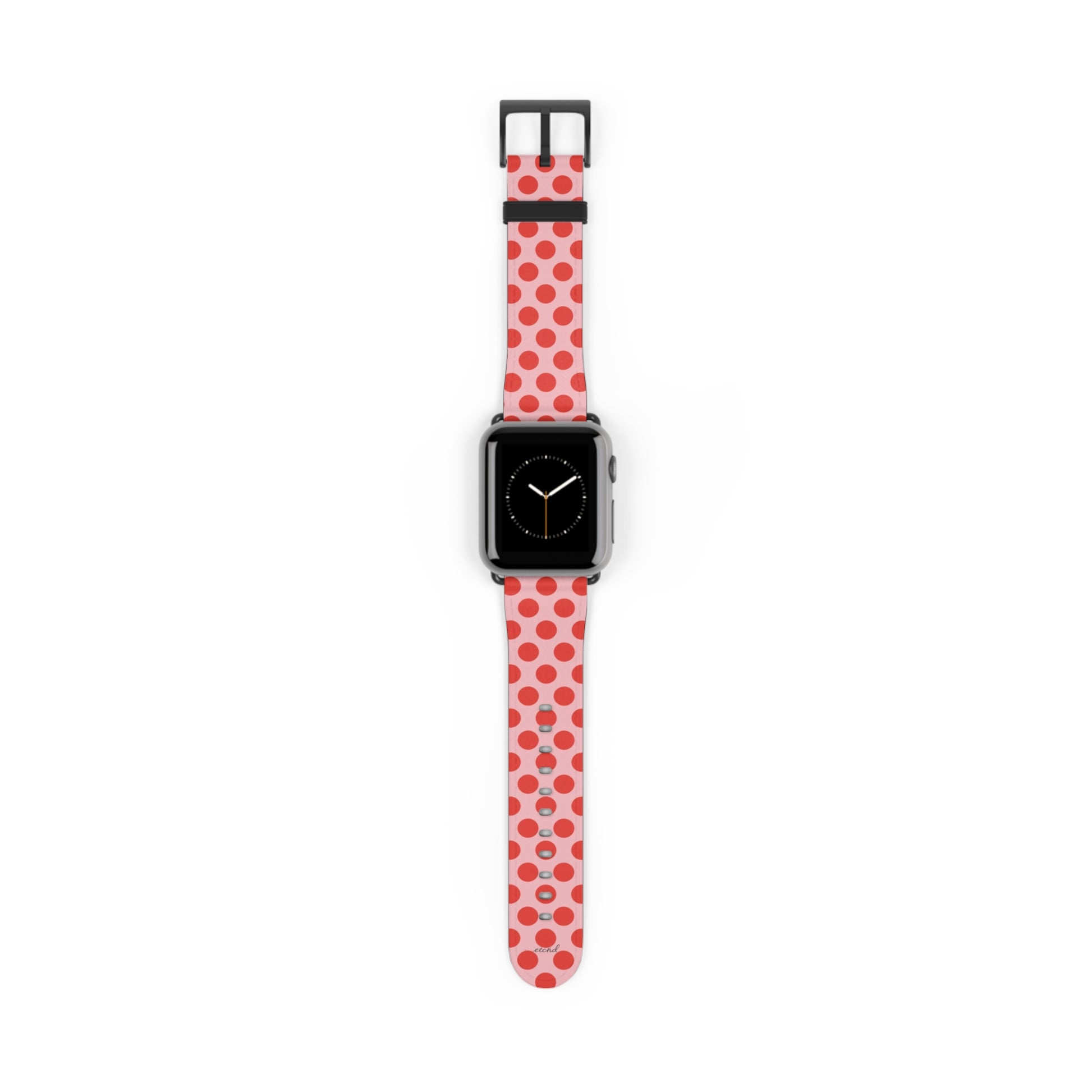 Poppy And Blush Polka Dot Smartwatch Strap by etchd