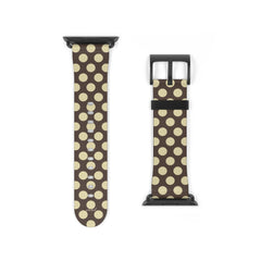 Brown & Butter Polka Dot Smartwatch Strap by etchd, view 9