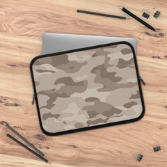 Beige Camo Laptop Sleeve by etchd, view 5
