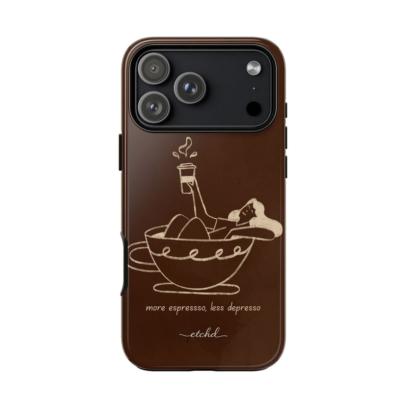 Ladies Espresso Phone Case by etchd, view 30