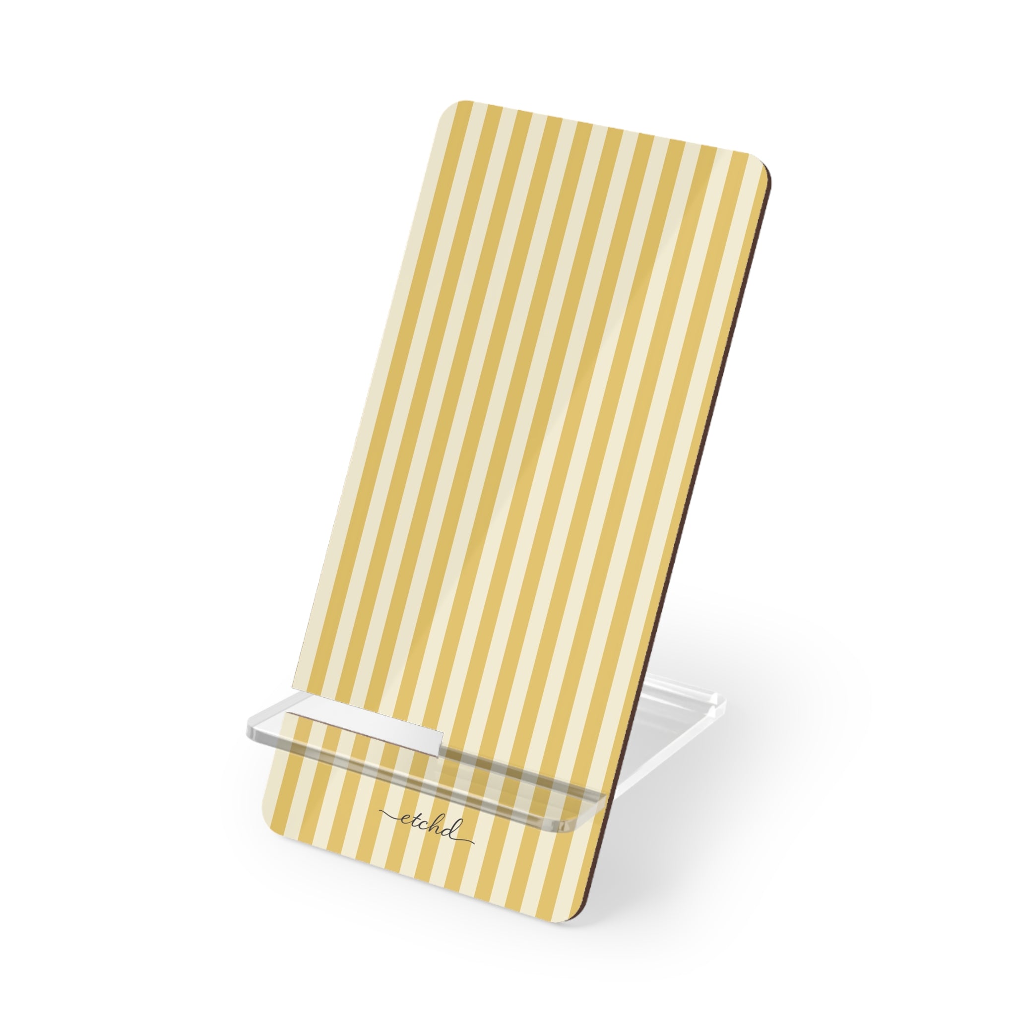 Butter & Cream Striped Phone Stand by etchd