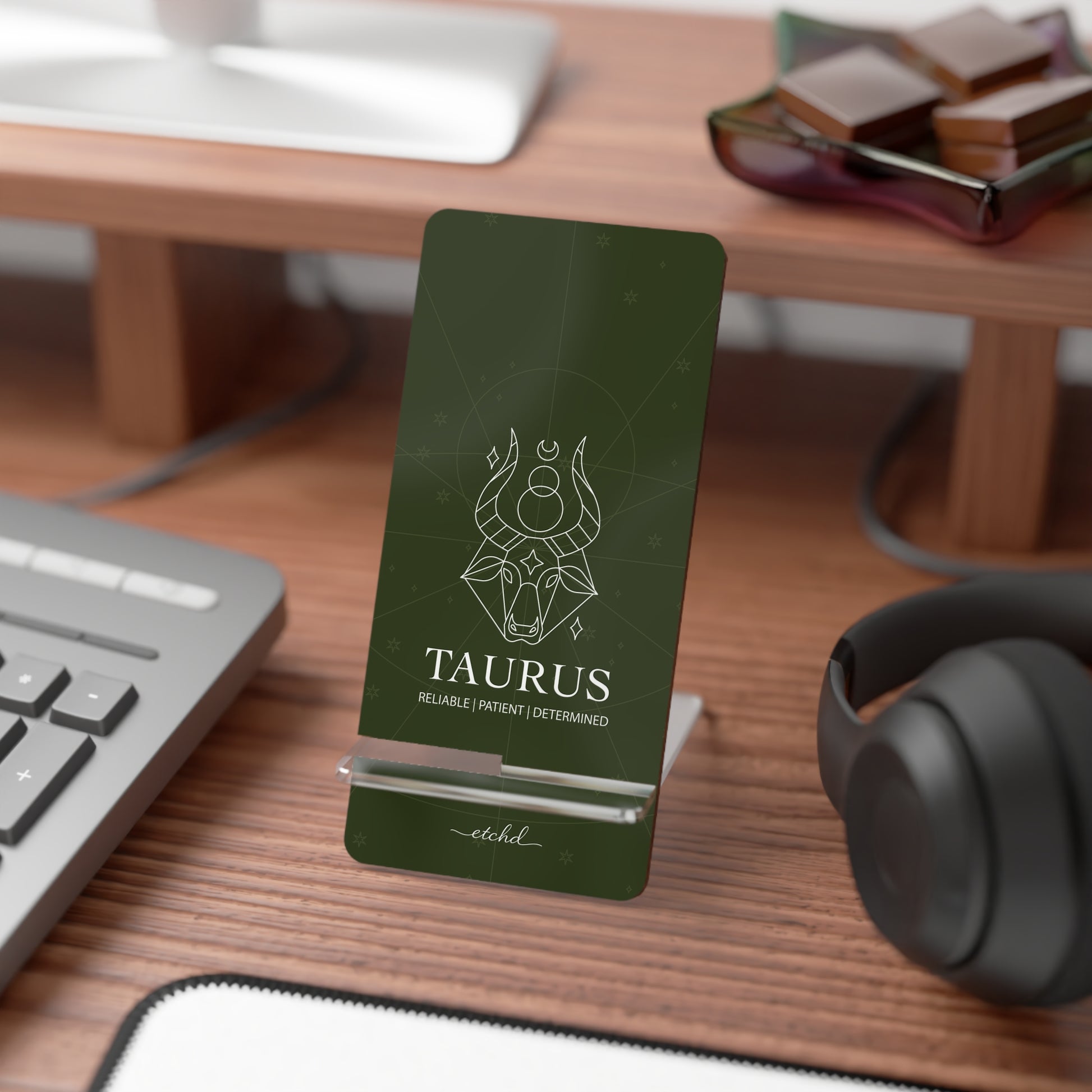 Taurus Phone Stand by etchd, view 3