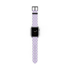 Lilac Polka Dot Smartwatch Strap by etchd