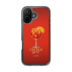 Aperol Spritz v2 Clear Phone Case by etchd, view 24