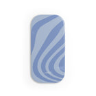 Blue Curved Lines Anello clip per telefono