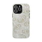 Beige Paisley Funda para móvil