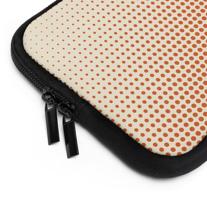 Tangerine Halftone Laptophülle-zoom-