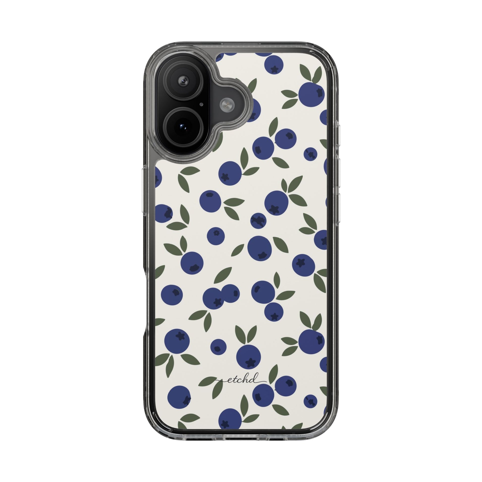 Blueberry Clear Phone Case by etchd, view 35