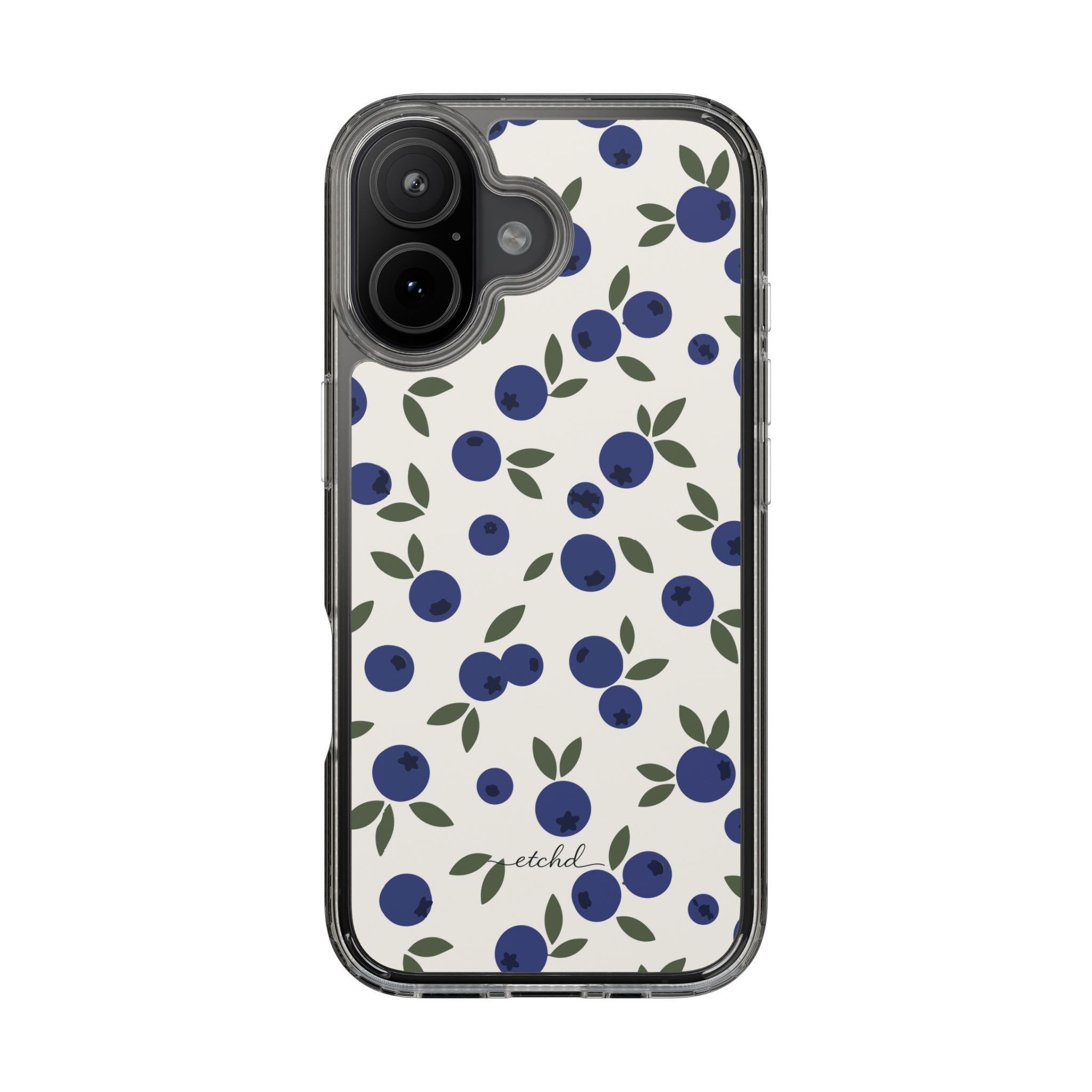 Blueberry Clear Phone Case by etchd, view 35