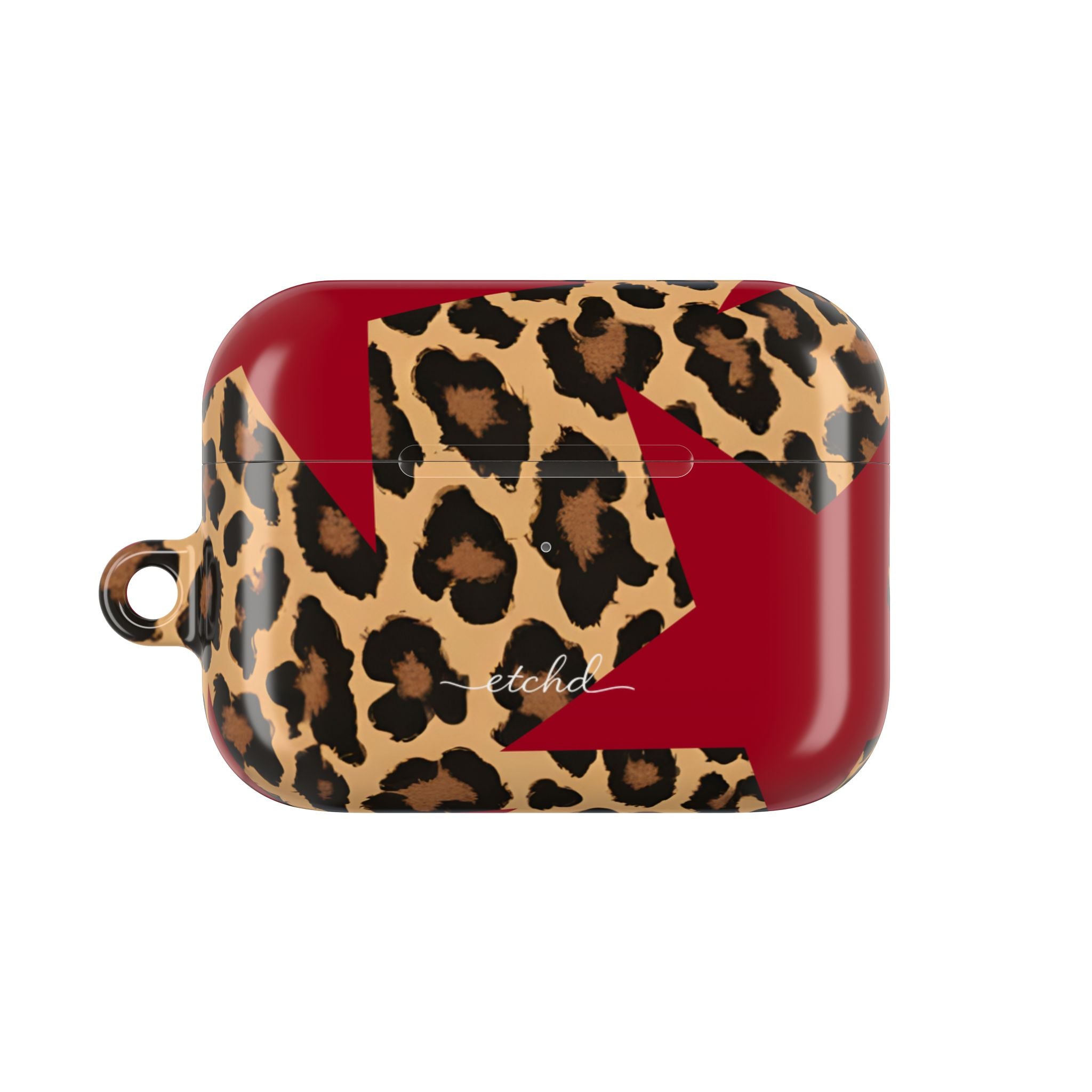 Leopard & Red Stars AirPod Case by etchd, view 2