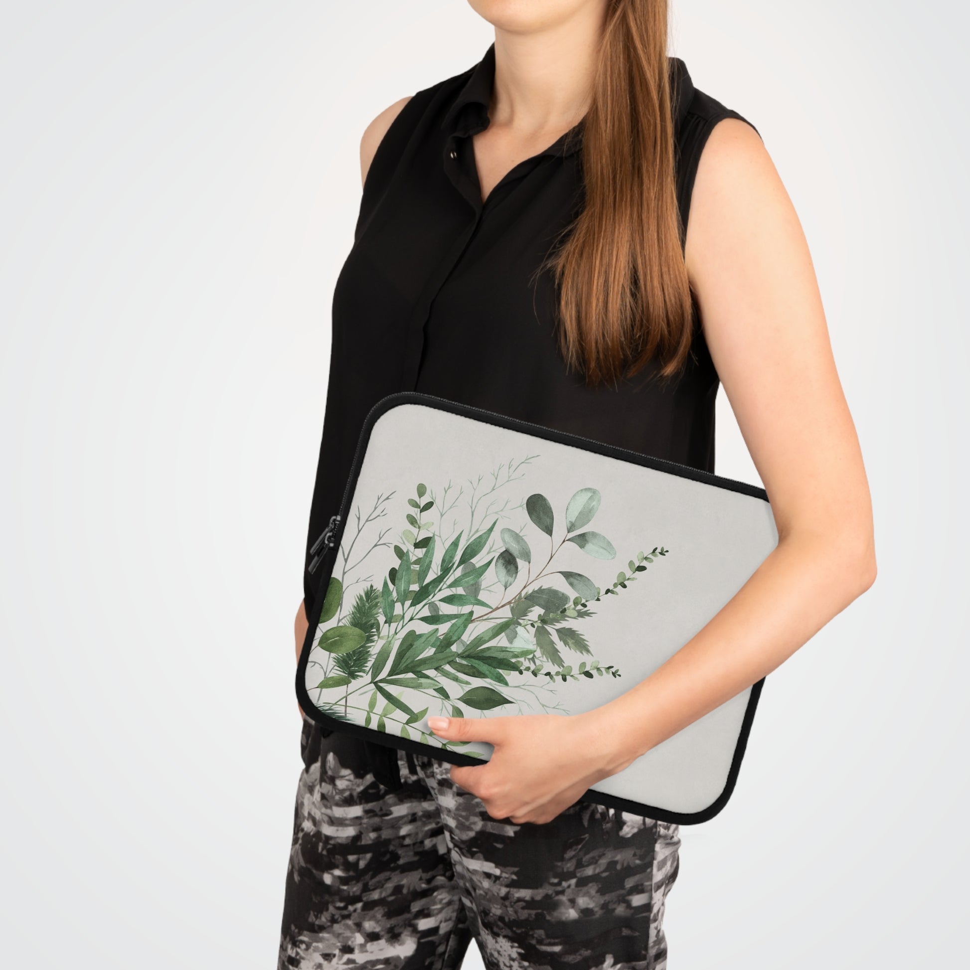 Botanical Leaf Laptop Sleeve by etchd, view 6