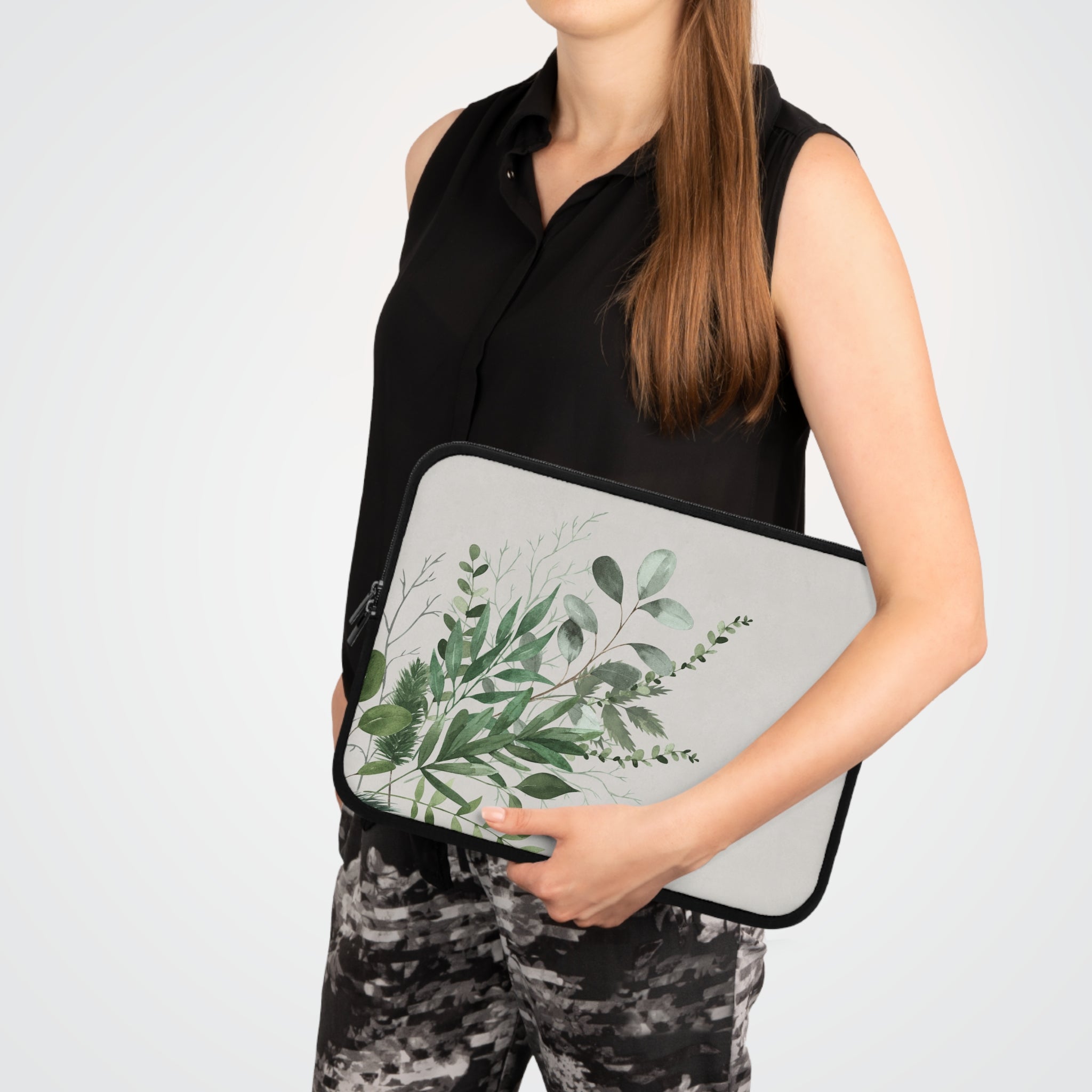 Botanical Leaf Laptop Sleeve by etchd, view 6