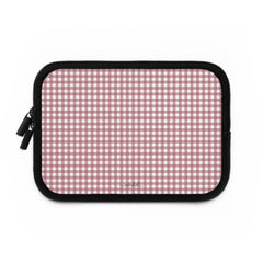 Pink Gingham Laptop Sleeve by etchd, view 2