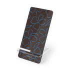 Espresso & Cerulean Floral Phone Stand
