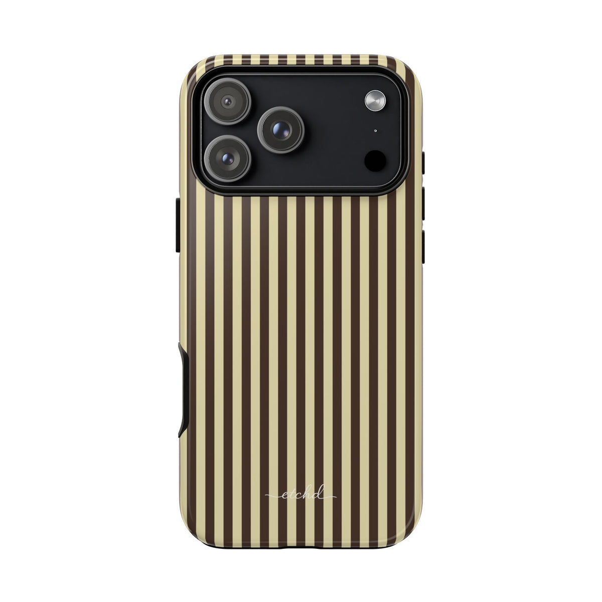 Butter & Brown Striped Phone Case by etchd, view 59